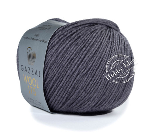 Gazzal Wool 175 302 Тёмно-серый