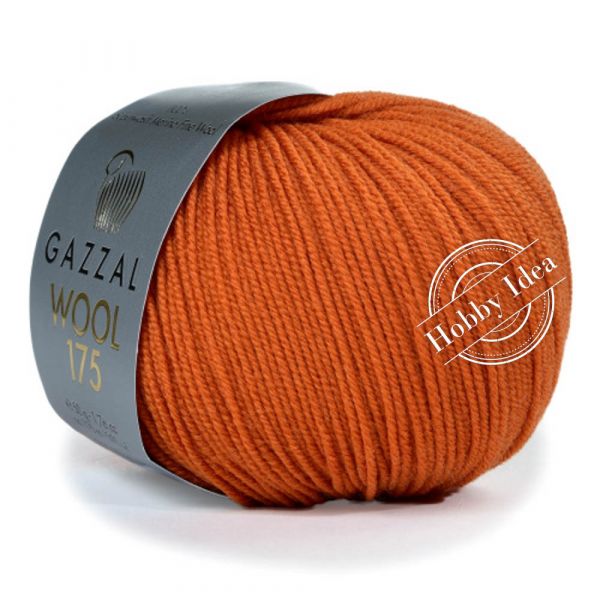 Gazzal Wool 175 316 Тёмно-оранжевый из категории Gazzal Wool 175