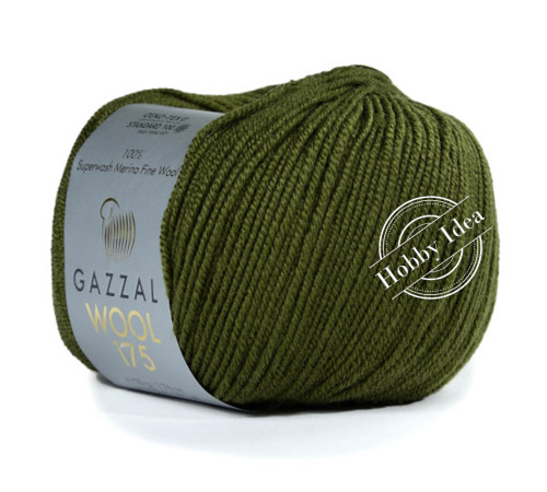Gazzal Wool 175 317 Оливковый