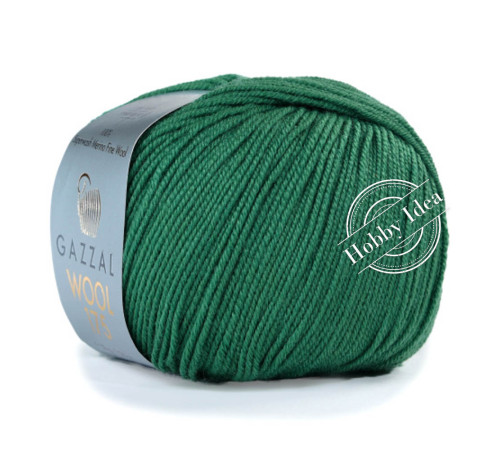 Gazzal Wool 175 318 Зелёный