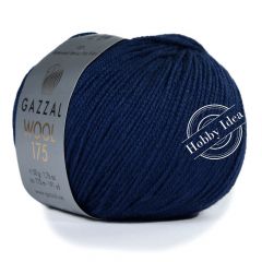 Gazzal Wool 175 327 Тёмно-синий