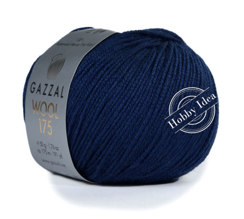 Gazzal Wool 175 327 Тёмно-синий