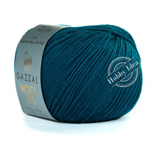 Gazzal Wool 175 337 Тёмная бирюза