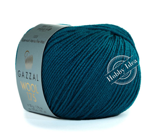 Gazzal Wool 175 337 Тёмная бирюза