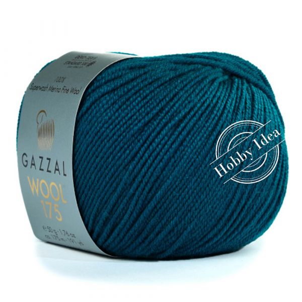 Gazzal Wool 175 337 Тёмная бирюза из категории Gazzal Wool 175