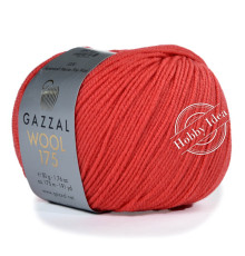 Gazzal Wool 175 355 Яркий коралловый