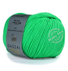 Gazzal Wool 175 357 Яркий изумруд