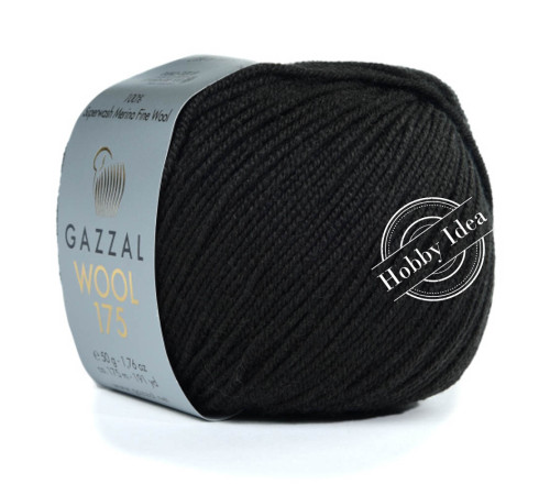 Gazzal Wool 175 358 Чёрный