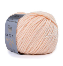 Gazzal Wool 90 3651 Персиковый крем