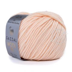 Gazzal Wool 90 3651 Персиковый крем