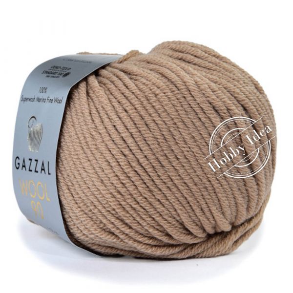 Gazzal Wool 90 3660 Кофе с молоком из категории Gazzal Wool 90