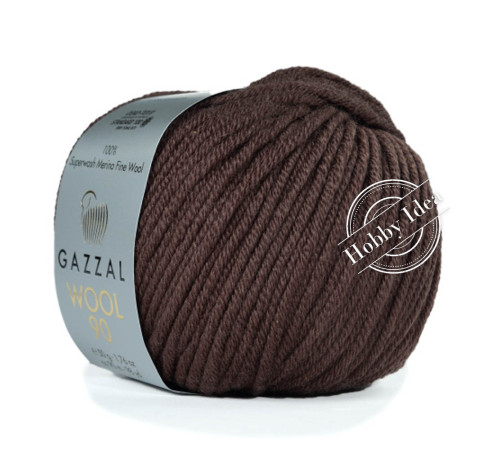Gazzal Wool 90 3662 Кофейный