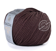 Gazzal Wool 90 3663 Тёмно-коричневый