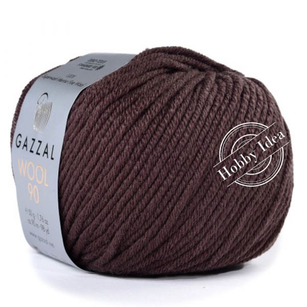 Gazzal Wool 90 3663 Тёмно-коричневый из категории Gazzal Wool 90