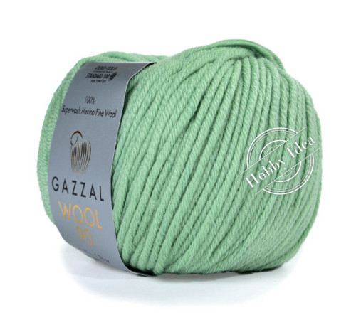 Gazzal Wool 90 3670 Светло-зелёный