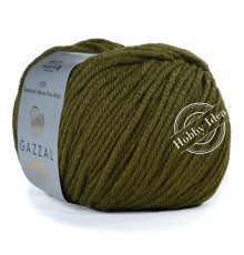 Gazzal Wool 90 3672 Натуральный зеленый