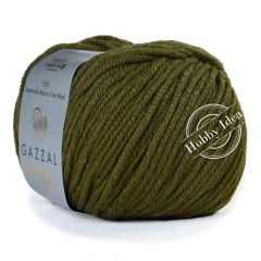 Gazzal Wool 90 3672 Натуральный зеленый