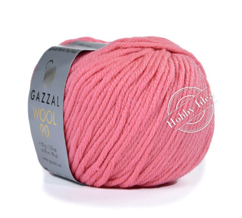 Gazzal Wool 90 3677 Пыльный розовый