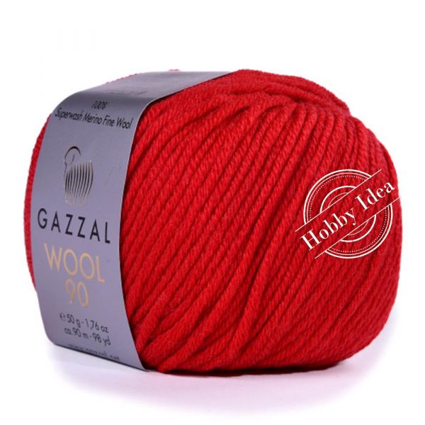 Gazzal Wool 90 3679 Красный из категории Gazzal Wool 90