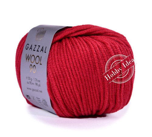 Gazzal Wool 90 3680 Малиновый