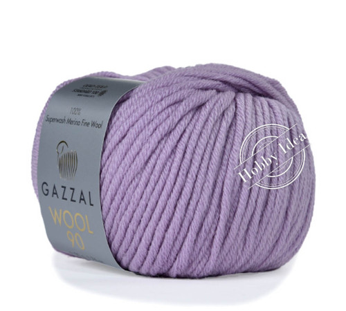 Gazzal Wool 90 3682 Сиреневый