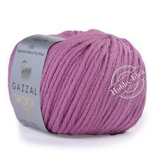 Gazzal Wool 90 3683 Пыльная сирень