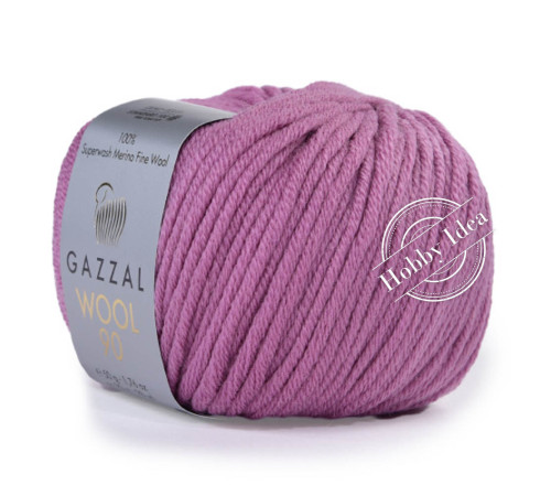 Gazzal Wool 90 3683 Пыльная сирень