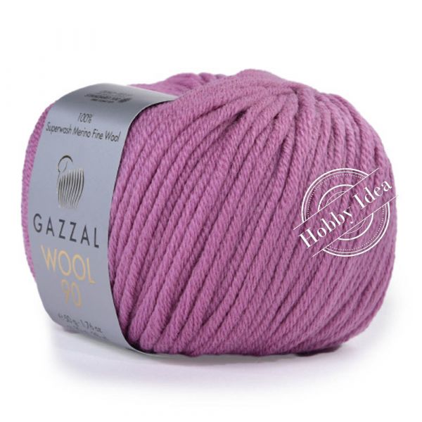 Gazzal Wool 90 3683 Пыльная сирень из категории Gazzal Wool 90
