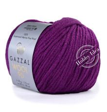 Gazzal Wool 90 3684 Тёмная фиалка