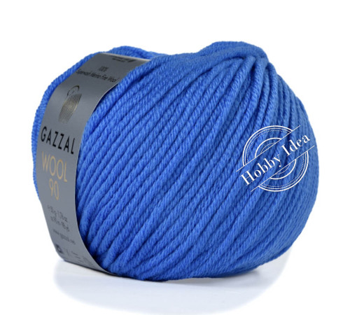 Gazzal Wool 90 3687 Василёк