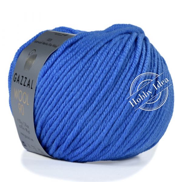 Gazzal Wool 90 3687 Василёк из категории Gazzal Wool 90