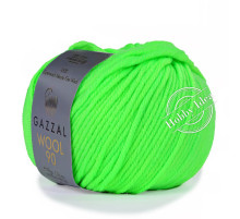 Gazzal Wool 90 3691 Неоновый зелёный