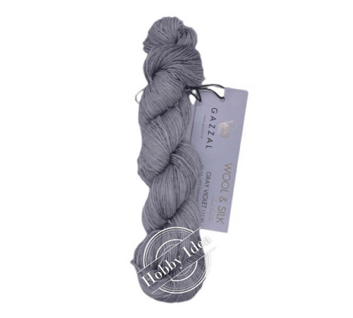 Gazzal Wool & Silk 11130 Блекло-серый