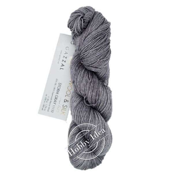 Gazzal Wool & Silk 11132 Серый из категории Gazzal Wool & Silk