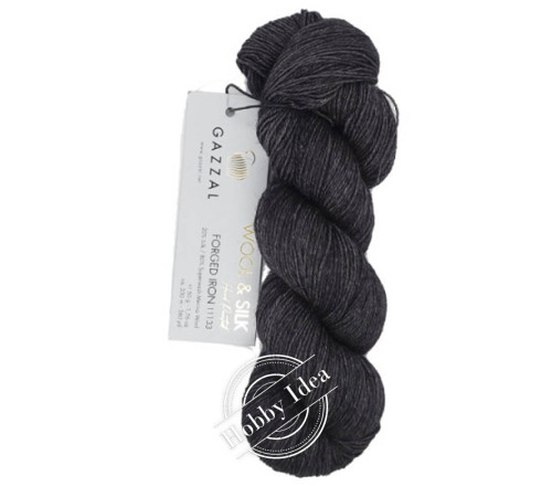 Gazzal Wool & Silk 11134 Чёрный