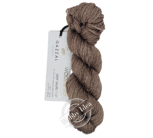 Gazzal Wool & Silk 11137 Кофейный