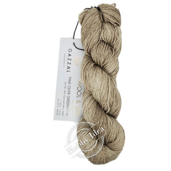 Gazzal Wool & Silk 11139 Светло бежевый из категории Gazzal Wool & Silk