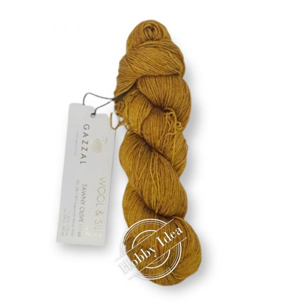 Gazzal Wool & Silk 11144 Оливково-золотой из категории Gazzal Wool & Silk