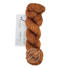 Gazzal Wool & Silk 11145 Оранжево-коричневый