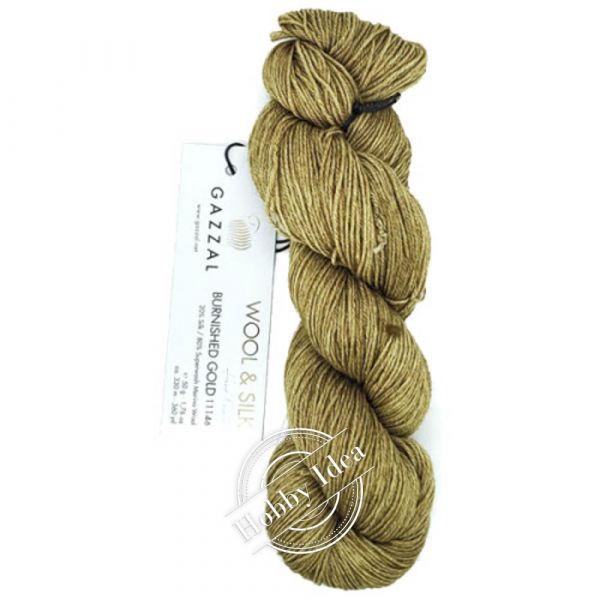 Gazzal Wool & Silk 11146 Соломенно-зелёный из категории Gazzal Wool & Silk