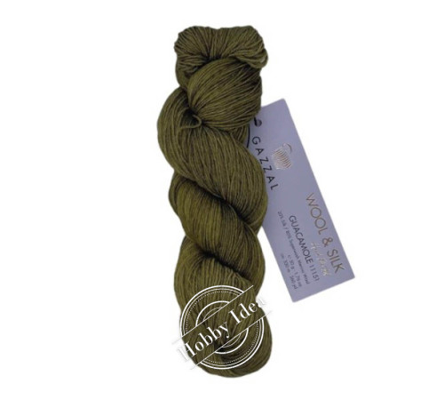 Gazzal Wool & Silk 11151 Тёмно-оливковый
