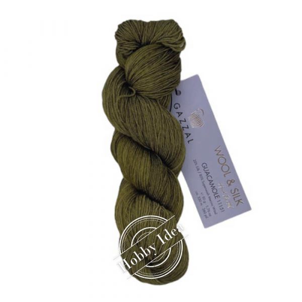 Gazzal Wool & Silk 11151 Тёмно-оливковый из категории Gazzal Wool & Silk