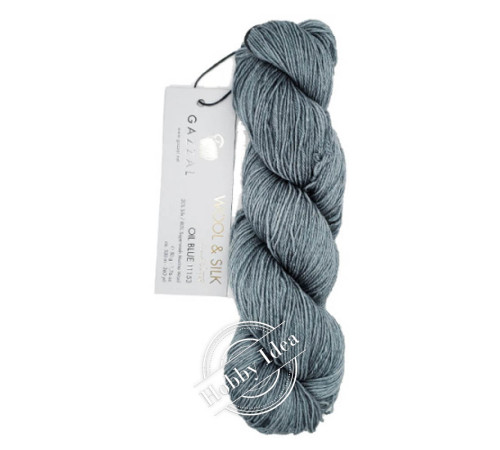 Gazzal Wool & Silk 11153 Серо-голубой