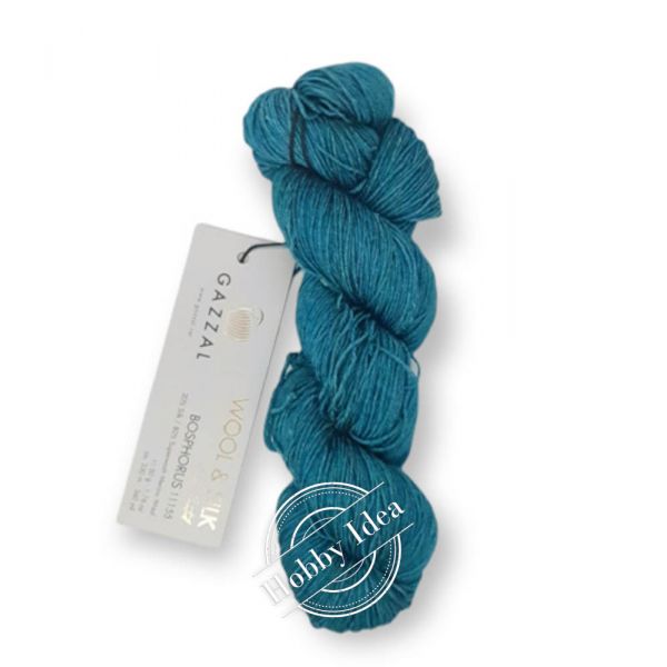 Gazzal Wool & Silk 11155 Тёмно-бирюзовый из категории Gazzal Wool & Silk