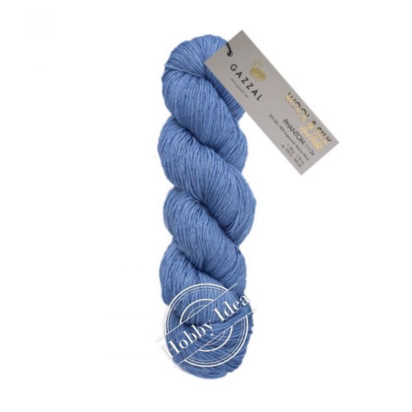 Gazzal Wool & Silk 11161 Блекло-синий из категории Gazzal Wool & Silk
