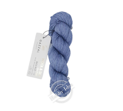 Gazzal Wool & Silk 11162 Сиренево-голубой