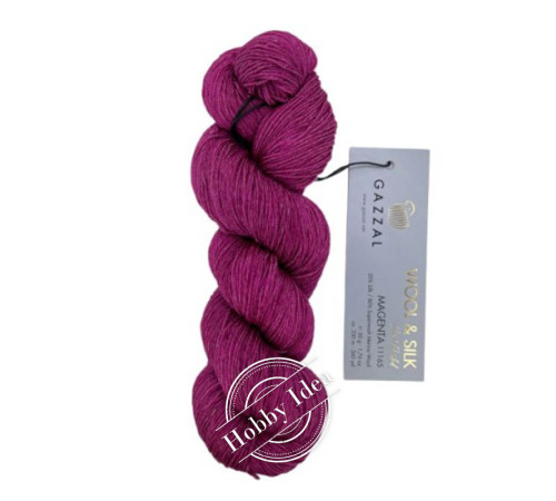 Gazzal Wool & Silk 11165 Пурпурный