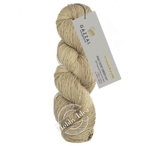 Gazzal Wool Star 3807 Светло-бежевый из категории Gazzal Wool Star