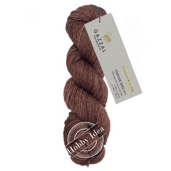 Gazzal Wool Star 3810 Блекло-коричневый из категории Gazzal Wool Star