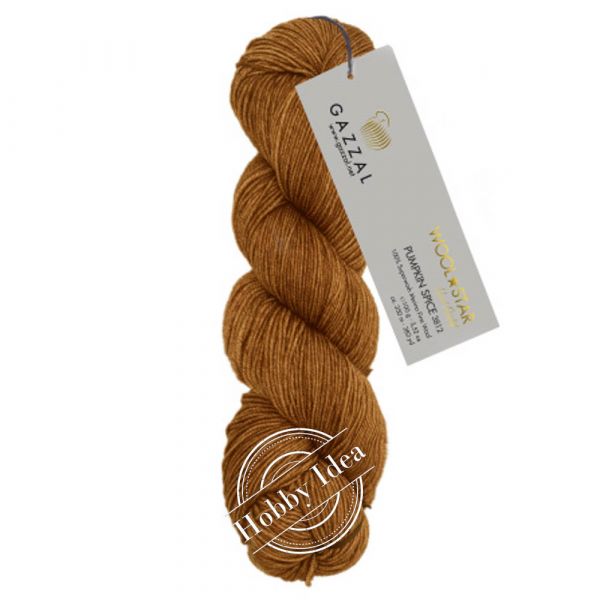 Gazzal Wool Star 3812 Тёмно-оранжевый из категории Gazzal Wool Star